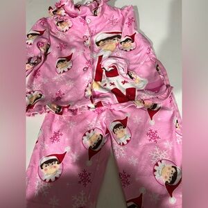 Babygirl Pink Elf On The Shelf Pajamas